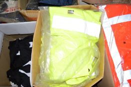 Box of 15 pairs of Hi-Viz yellow work trousers Size S New & unused