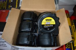 6 - 7.5 metre heavy duty tape measures New & unused