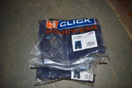 3 - pairs of Click navy work shorts Size 40 New & unused