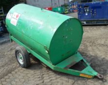 Trailer Engineering 250 gallon site tow bunded fuel bowser c/w manual pump, delivery hose & nozzle