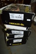 4 - pairs of Trucker black safety boots/shoes Size 6 New & unused