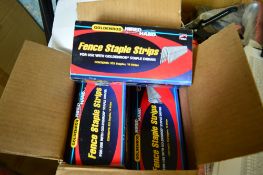 8 - boxes of fence staples (352 per box) New & unused