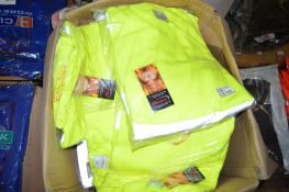 Box of 20 Hi-Viz yellow sweatshirts Size 3XL New & unused