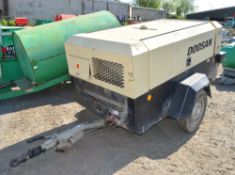 Doosan Ingersoll Rand 7/71 250cfm diesel driven fast tow compressor Year: 2012 S/N: 523155