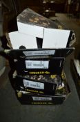 4 - pairs of Trucker black safety boots/shoes Size 8 New & unused