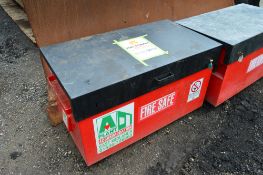 Steel fire safe c/w keys A543683