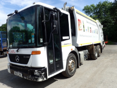 Mercedes Benz Econic 2629 6x2 refuse collection lorry Registration Number: KE07 BUF Date of