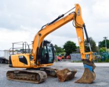 JCB JS145LC 14.5 tonne steel tracked excavator Year: 2012 S/N: 1787018 Recorded Hours: 5740 piped, 2