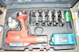 Ridgid cordless crimping tool c/w 5 jaws, 2 batteries, charger & carry case BEBPT002A