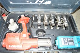 Ridgid cordless crimping tool c/w 5 jaws, 2 batteries, charger & carry case BEBPT049A