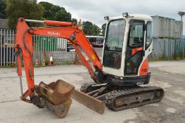 Kubota U25-3 2.5 tonne rubber tracked mini excavator