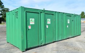 24 ft x 9 ft steel Anti-vandal welfare unit comprising of: Canteen area, drying room, toilet &