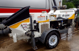 Utranazz LS600NP Hydropump Trailer Mounted Concrete Pump Year: 2015   Recorded Hours: 115.7