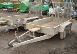 Indespension 8 ft x 4 ft tandem axle plant trailer A555201 S/n 101368