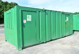 21 ft x 9 ft steel Anti-vandal welfare unit comprising of: Canteen area, toilet & generator room c/w