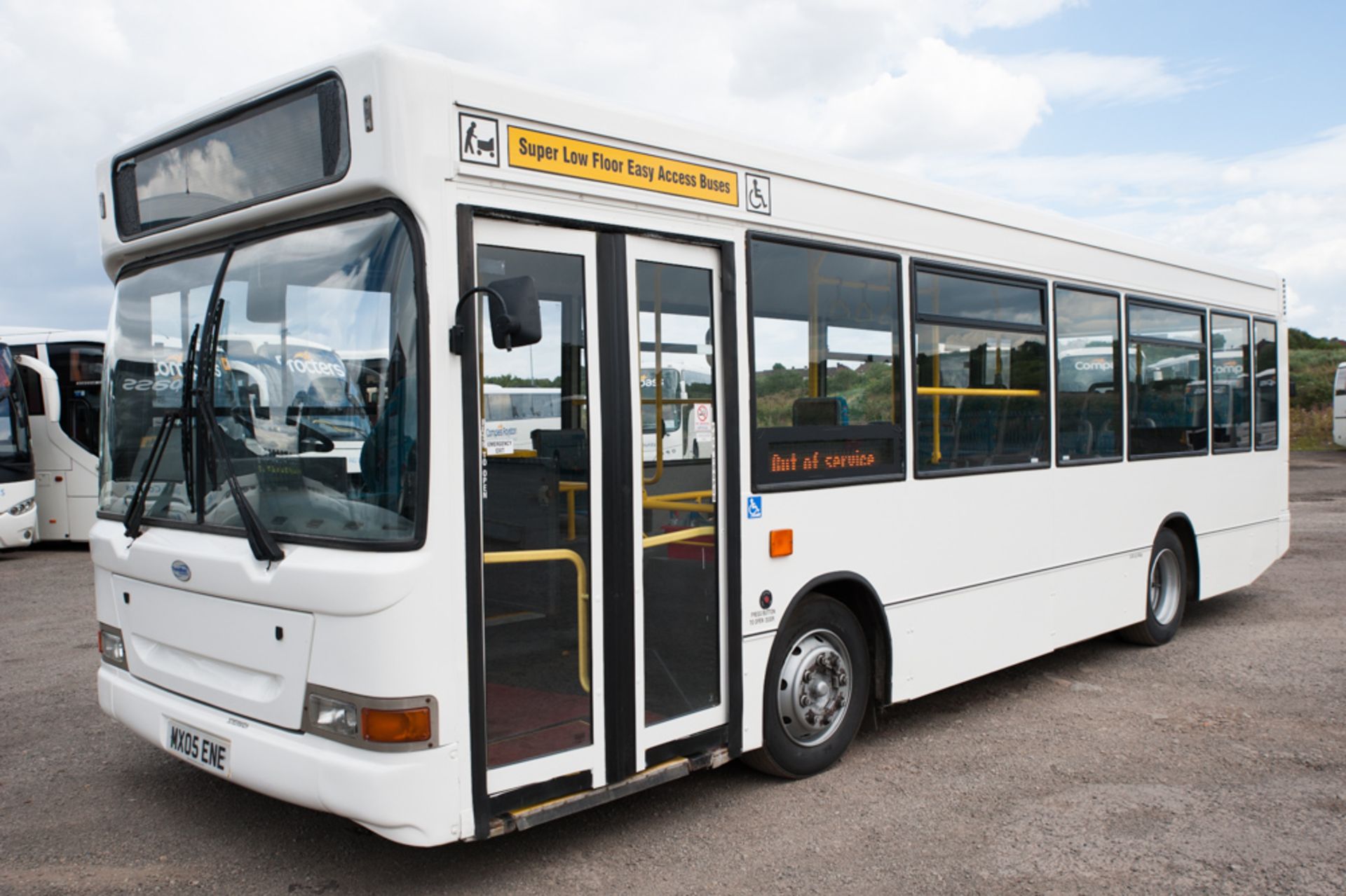 Dennis Dart 29 seat service bus Registration Number: MX05 ENE Date of Registration: 01/03/2005 MOT