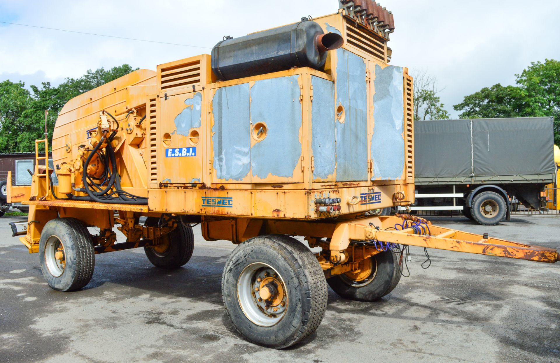 Tesmec 882,160/83 diesel driven cable puller/tensioner winch Year: 1996 S/N: 2277051 Recorded Hours: - Image 4 of 6