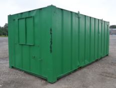 21 ft x 9 ft steel anti vandal office unit c/w keys A412769