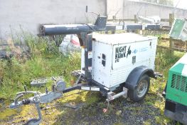 Night Hawk LT12 diesel driven mobile lighting tower Recorded Hours: 1443 WSS16775