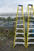 10 tread fibreglass framed ladder A686437