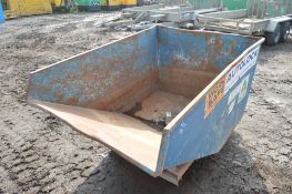Steel tipping skip A629302
