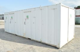 24 ft x 9 ft steel anti vandal welfare unit comprising of: canteen area, drying room, toilet &