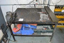 Steel bench c/w engineers vice