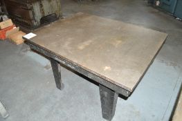 Webster & Barnet cast iron surface table Dimensions: 1230mm x 925mm