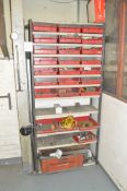 Rack & contents of consumables & spares
