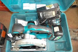 Makita cordless chop saw c/w battery, charger & carry case P45990