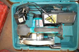 Makita cordless chop saw c/w battery, charger & carry case A591746