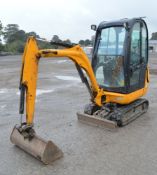 JCB 801.8 grave digger 1.6 tonne rubber tracked mini excavator Year: 2011 S/N: 2051641 Recorded