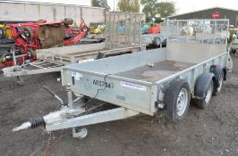 Ifor Williams GD126 12 ft x 6 ft tandem axle plant trailer S/N: 631252 A607947