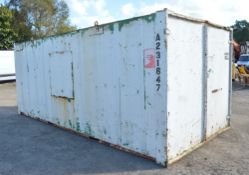 21 ft x 9 ft steel store unit c/w keys A231647