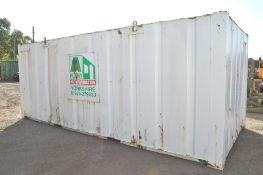 21 ft x 9 ft steel store unit c/w keys A183085