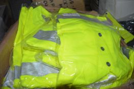 Box of 20 Hi-Viz yellow polo shirts Size XL New & unused