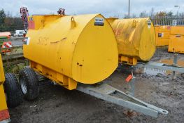 Western Abbi 2000 litre site tow mobile steel bunded fuel bowser Year: 2008 S/N: 39964 c/w 12v