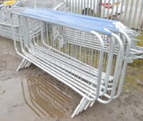 10 - steel crowd barriers