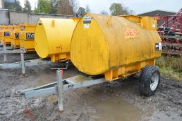 Western Abbi 2000 litre site tow mobile steel bunded fuel bowser Year: 2008 S/N: 40910 c/w 12v