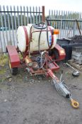 Team petrol driven fast tow mobile sprayer **Engine unattached & parts missing**