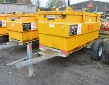 Western Transcube 2000 litre site tow mobile steel bunded fuel bowser Year: 2007 S/N: 59609 c/w