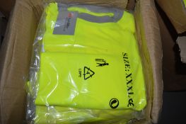 Box of 20 Hi-Viz yellow T-shirts Size XXXL New & unused
