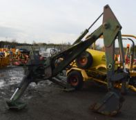 Case M850 backhoe loader arm and controls removed from a unimog