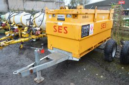 Western Transcube 2000 litre site tow mobile steel bunded fuel bowser Year: 2007 S/N: 59609 c/w