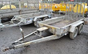 Indespension 8 ft x 4 ft tandem axle plant trailer S/N: 07302 A604379