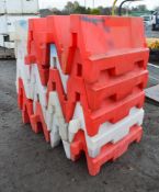 20 - plastic road barriers
