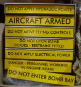 Bomber changeable maintenance sign
