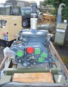 Sea King helicopter main rotor gearbox Complete with wooden packing case