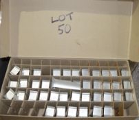 Box of Rolls Royce jet engine turbine blades