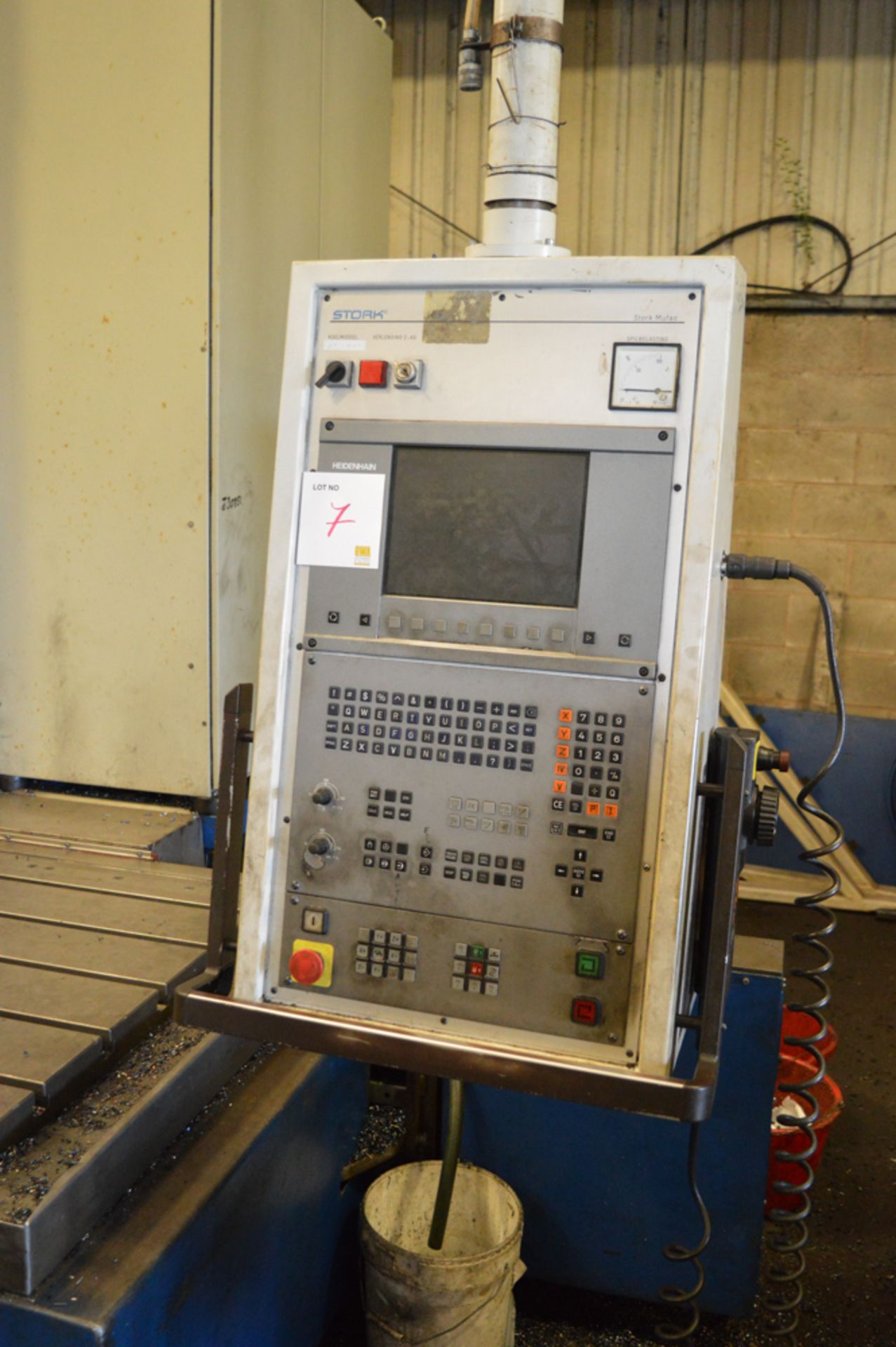 Butler Elgamill3-axis CNC bed type milling machine Year: 1987 S/N: 28180 c/w Heidenhain controls, - Image 2 of 6